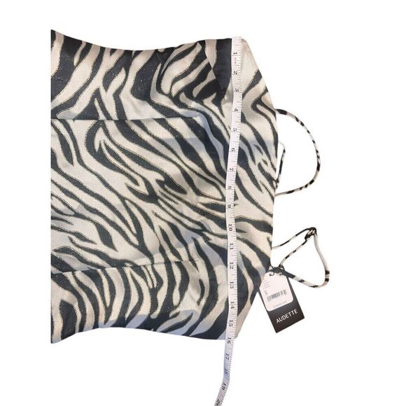 Free people Audette Kate Mini zebra black and white Dress small - Picture 5 of 9